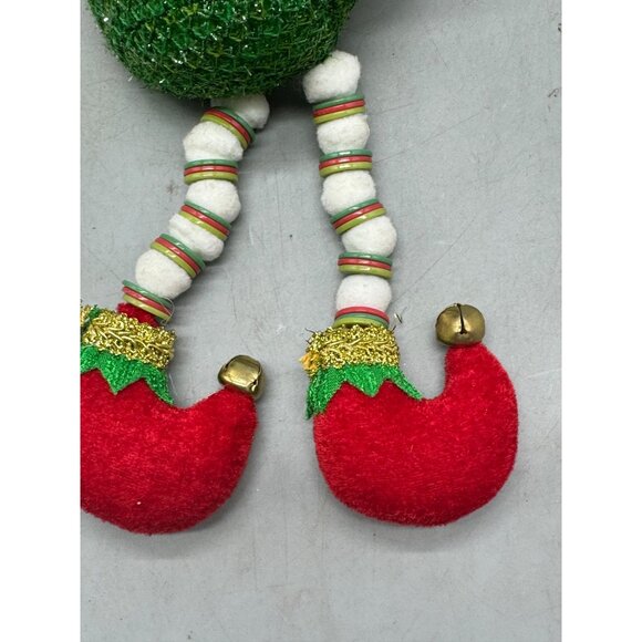 Festive Christmas Elf Plush Decoration With Red & Green Outfit Bells READ - Picture 3 of 7